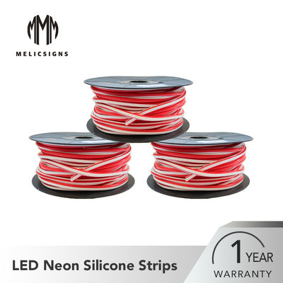 Dekoracja zewnętrzna czerwona elastyczna taśma neonowa o długości 50 m