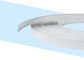Kształt strzałki Kanał List Plastikowa nasadka wykończeniowa Biały kolor Profile wytłaczane Biały do ​​zwrotu oznakowania